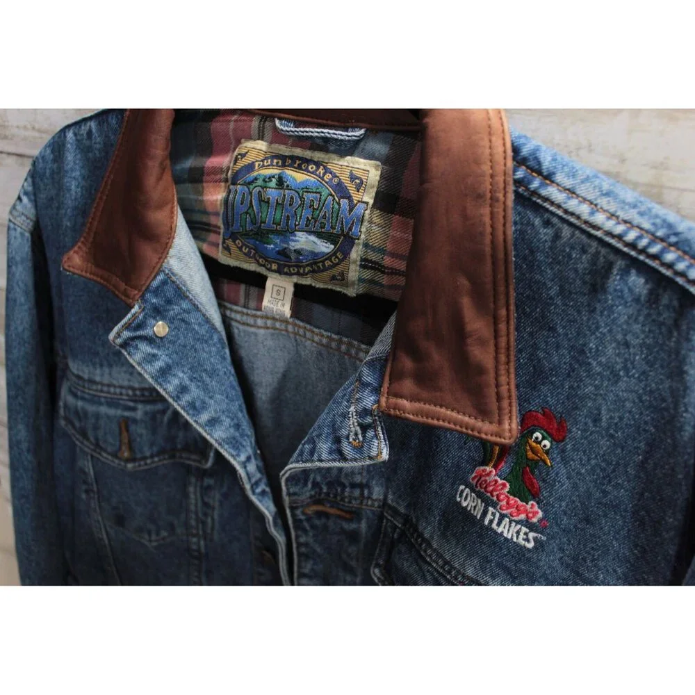 Vintage Corn Flakes Denim Trucker Jacket, Small,  Dunbrooke  Upstream‎
